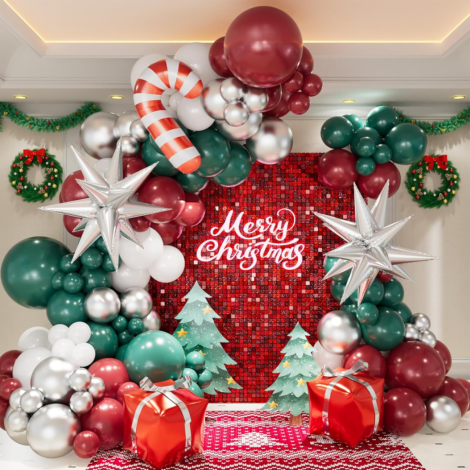 Balloon Arch Kit - Zestaw girlandy balonowej na Boże Narodzenie