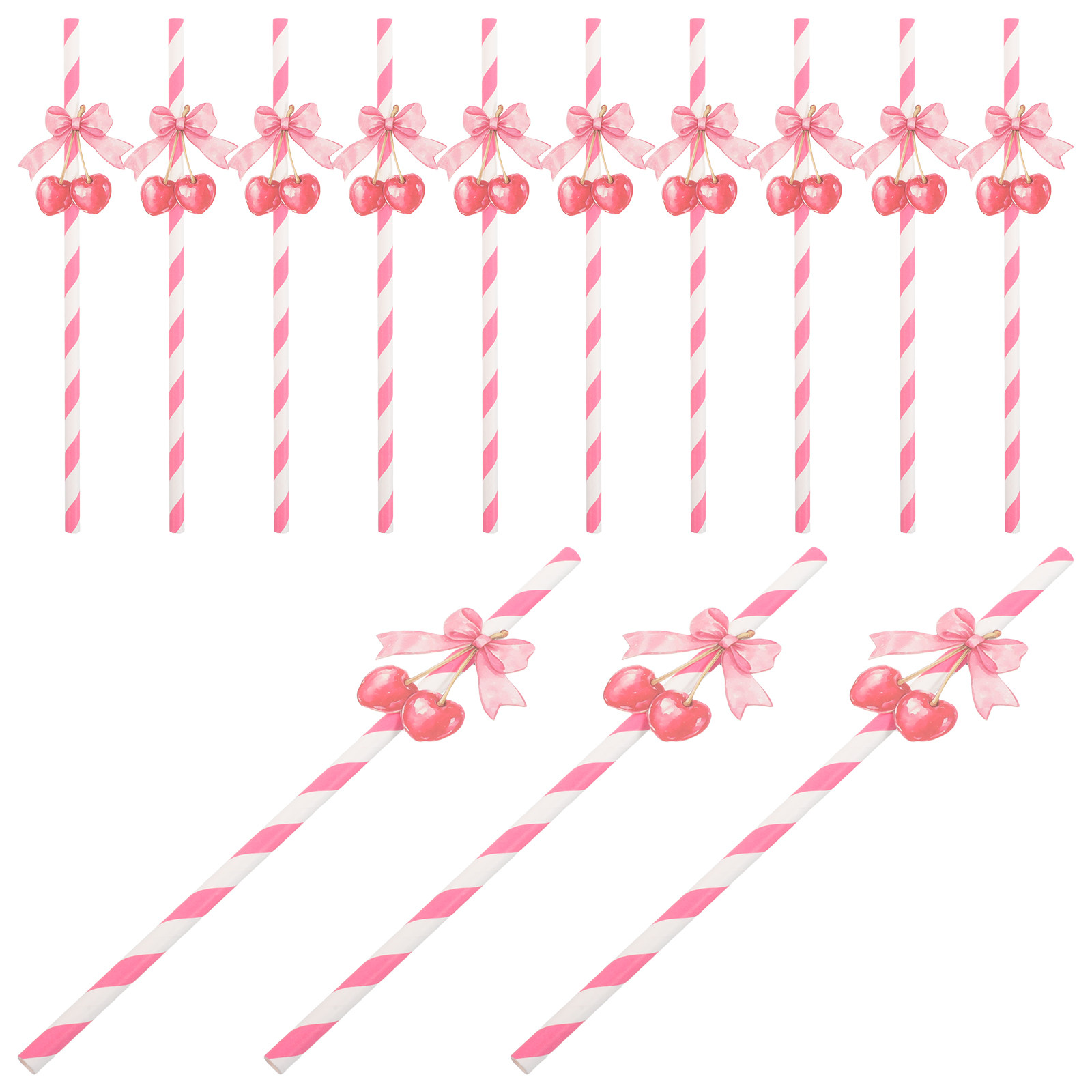 Paper Straw Color - 50 sztuk – papierowe słomki w