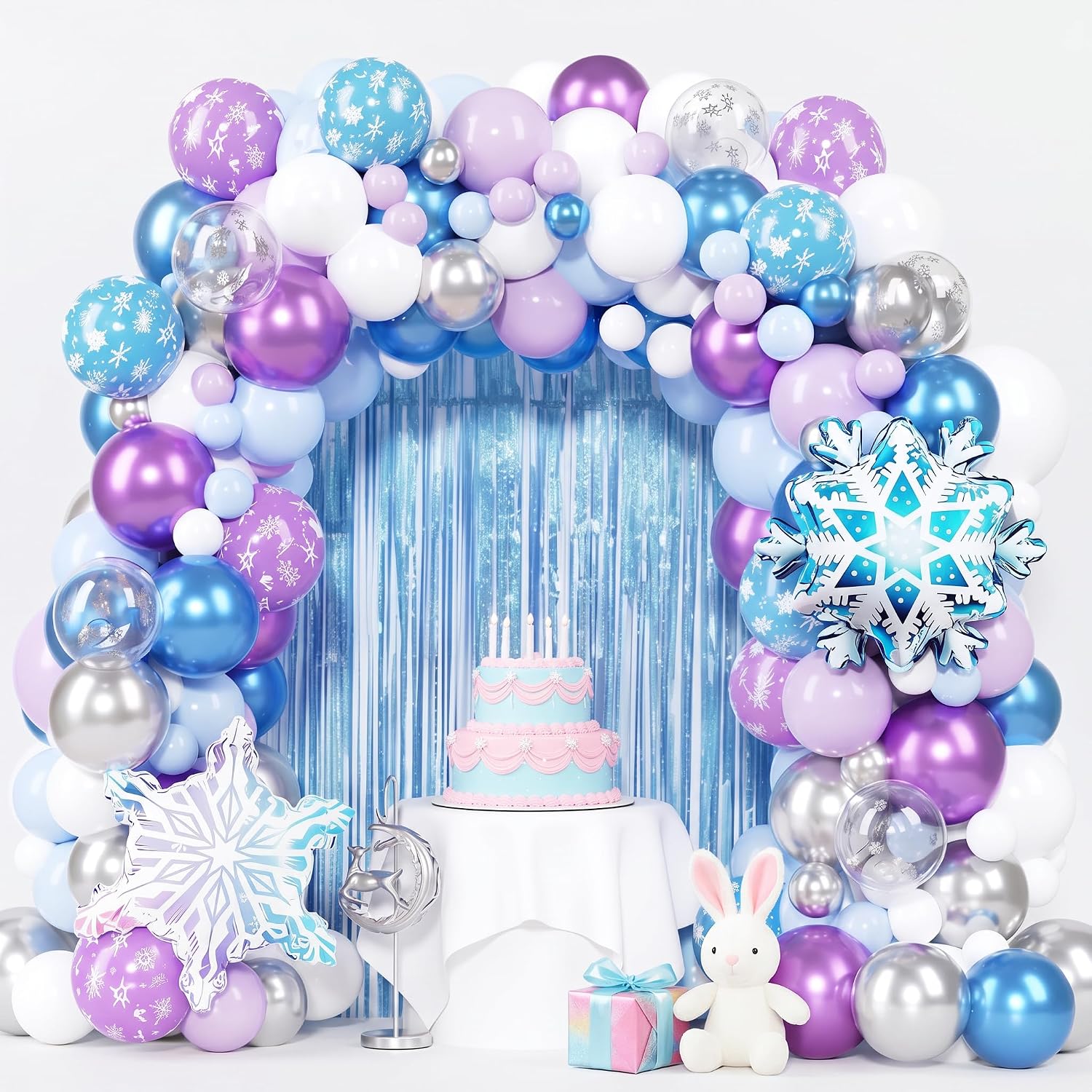 Balloon Arch Kit - 148-częściowy zestaw balonów Frozenn do dekoracji