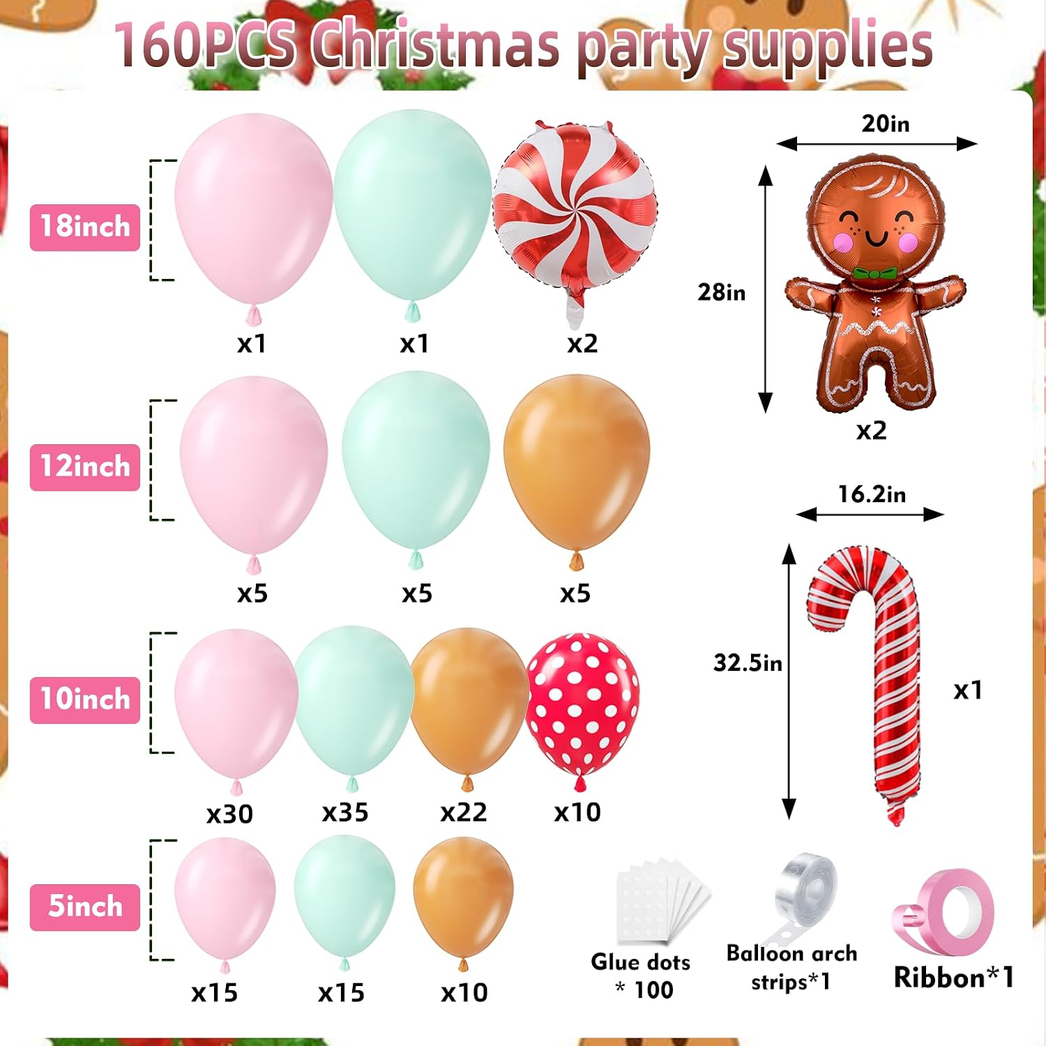 160 szt. Zestaw Girlandy z Bal – Balloon Arch Kit recenzja i cena
