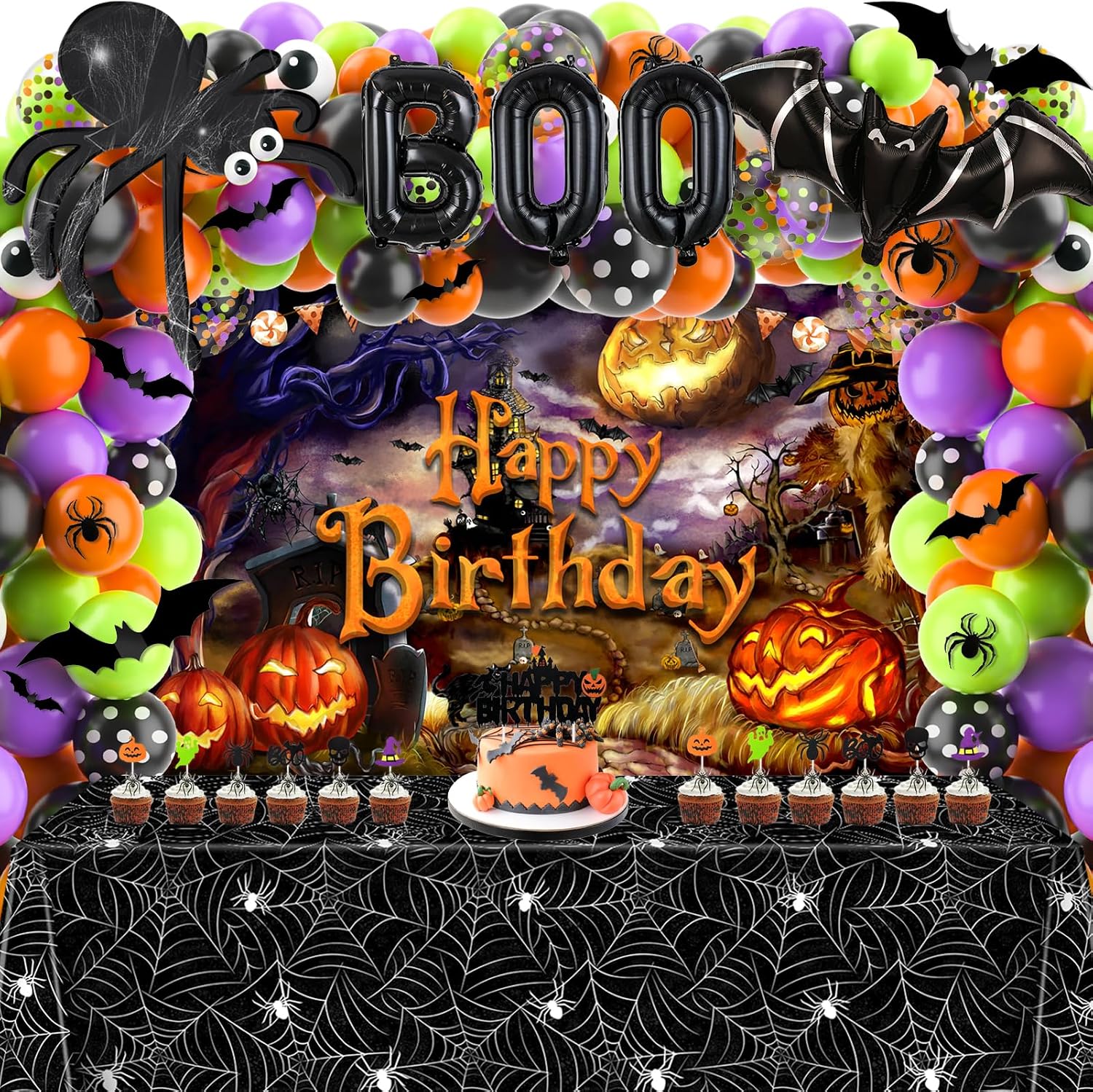Dekoracje na imprezę Halloween – Balloon Arch Kit recenzja i cena