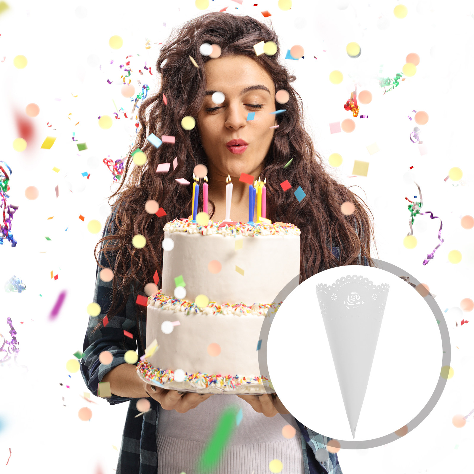 20 sztuk – papierowe uchwyty n – Papercraft Supply Confetti recenzja i cena