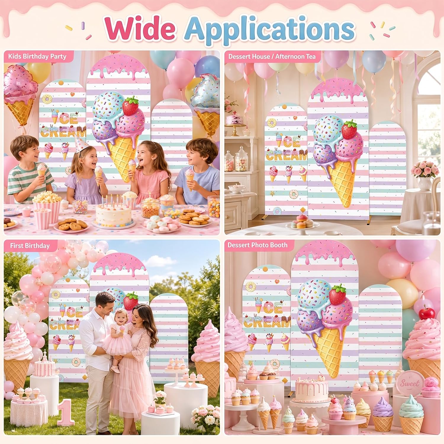 Personalizowany, dwustronny, w – Dessert Table Backdrop recenzja i cena